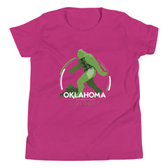 Colbert, Oklahoma Bigfoot Youth T-Shirt in Black
