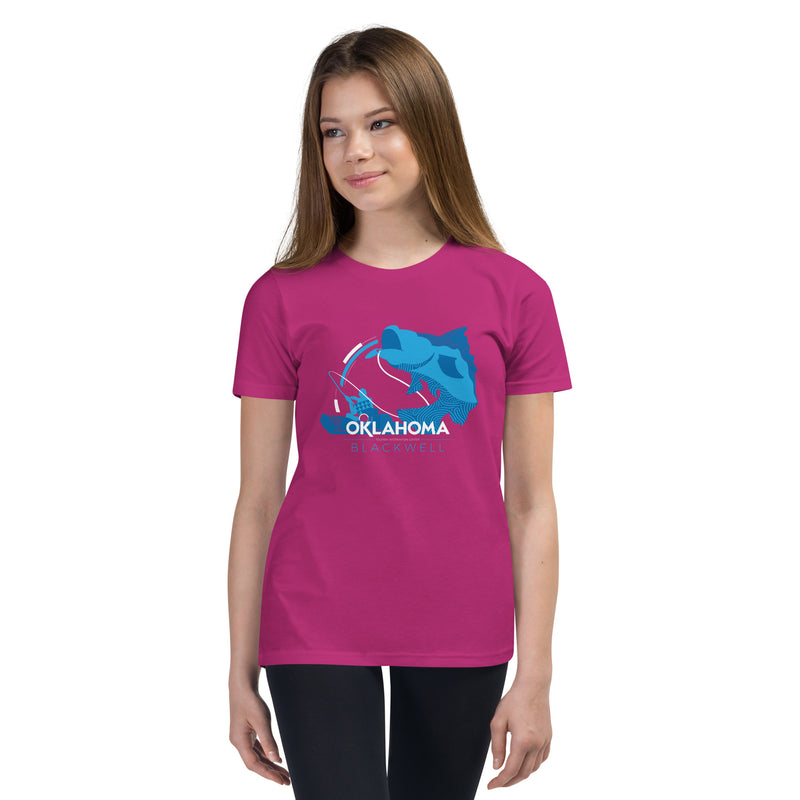 Blackwell, Oklahoma Youth T-Shirt in Black