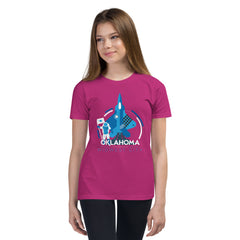 Midwest City, Oklahoma Aviation Youth T-Shirt in Black