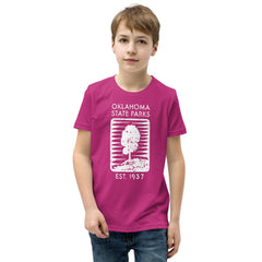 Oklahoma State Parks Youth T-Shirt in Black