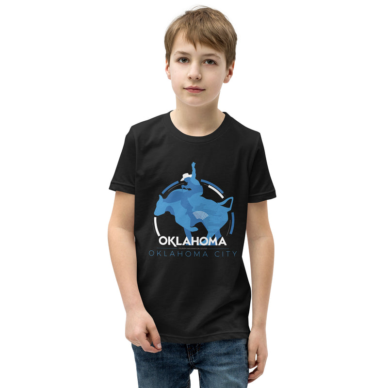 Oklahoma City Bull Rider Youth T-Shirt in Black