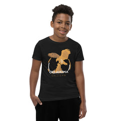 Sallisaw, Oklahoma Eagle Youth T-Shirt in Black