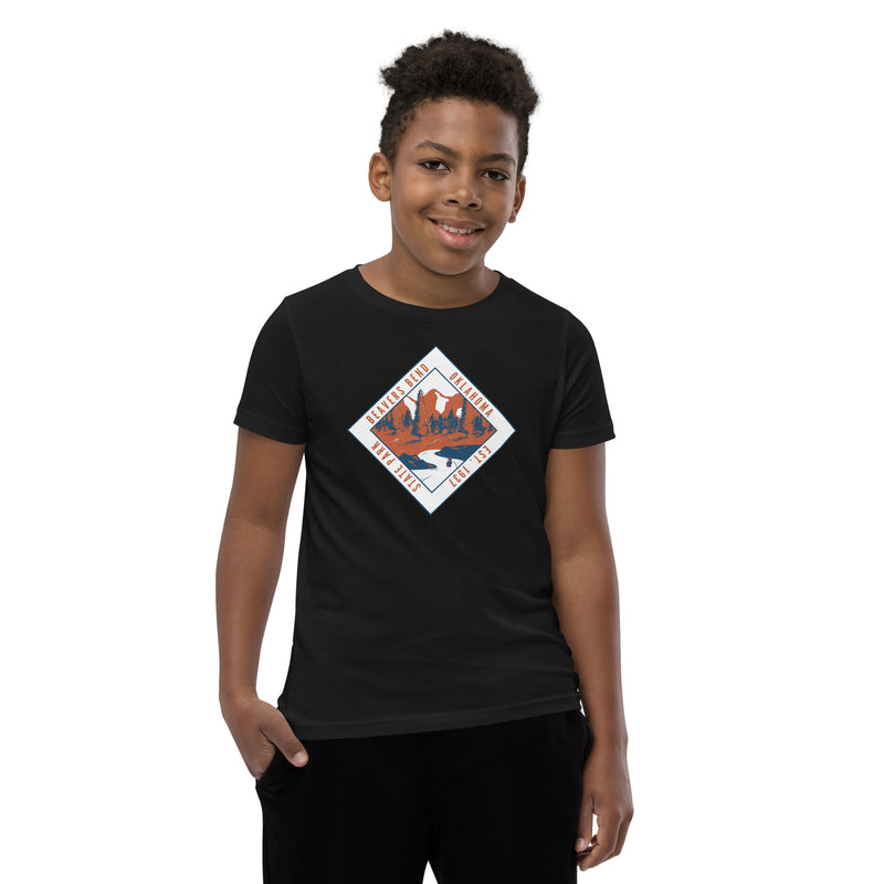 Beavers Bend State Park Youth T-Shirt in Black