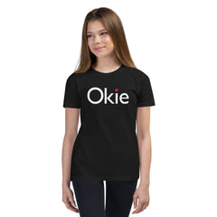 Okie Heart Youth T-Shirt in Black