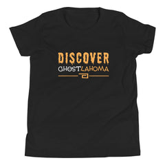 Discover Ghostlahoma Youth Short Sleeve Tee in Black