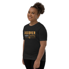 Discover Ghostlahoma Youth Short Sleeve Tee in Black