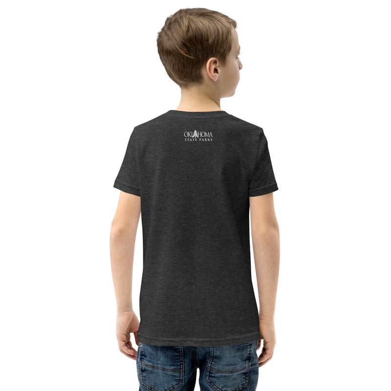 Roman Nose State Park Youth T-Shirt in Black