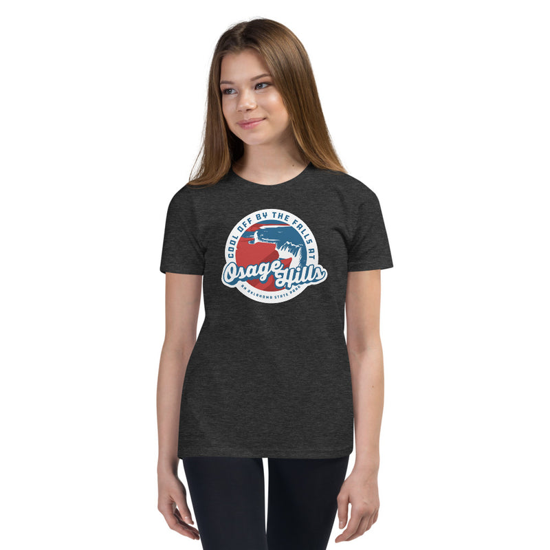 Osage Hills State Park Youth T-Shirt in Black