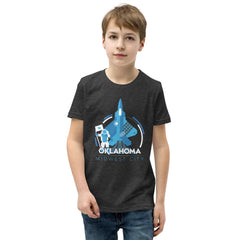 Midwest City, Oklahoma Aviation Youth T-Shirt in Black
