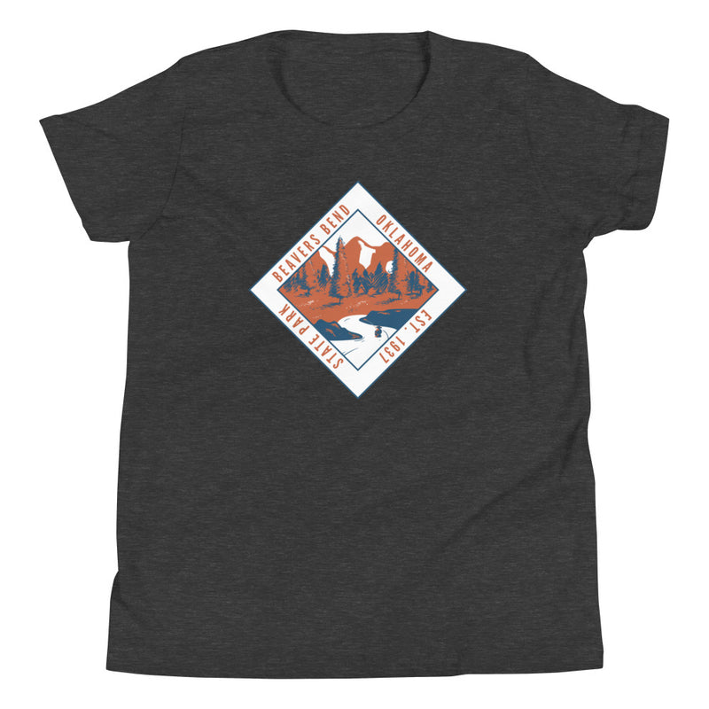 Beavers Bend State Park Youth T-Shirt in Black