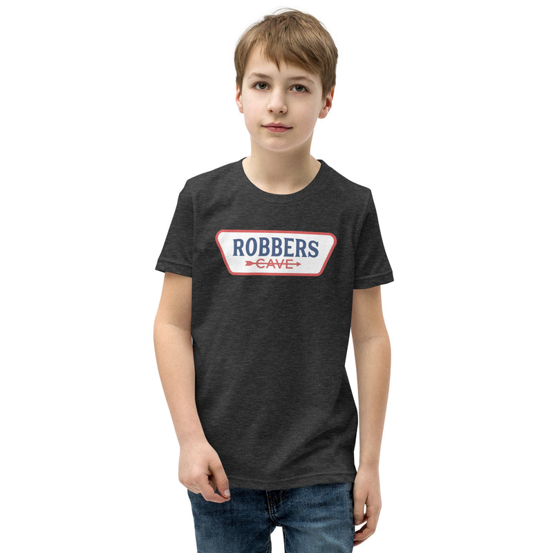 Robbers Cave State Park Youth T-Shirt in Black