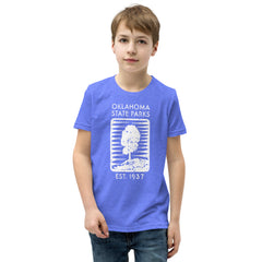 Oklahoma State Parks Youth T-Shirt in Black