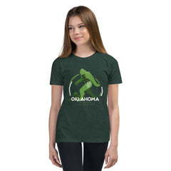 Colbert, Oklahoma Bigfoot Youth T-Shirt in Black