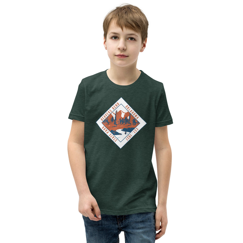 Beavers Bend State Park Youth T-Shirt in Black