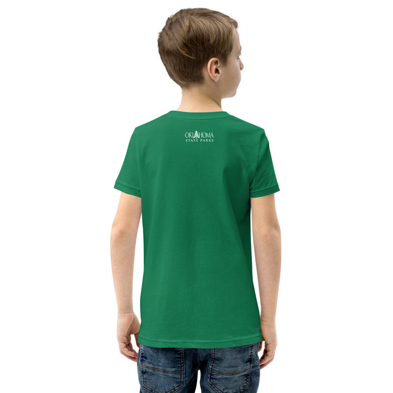 Osage Hills State Park Youth T-Shirt in Black