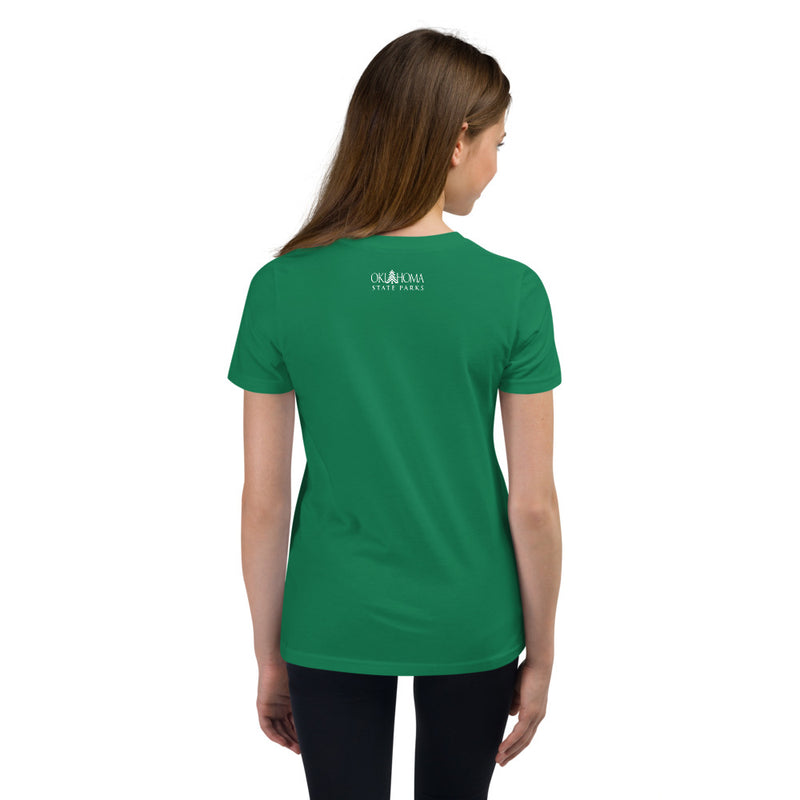 Osage Hills State Park Youth T-Shirt in Black