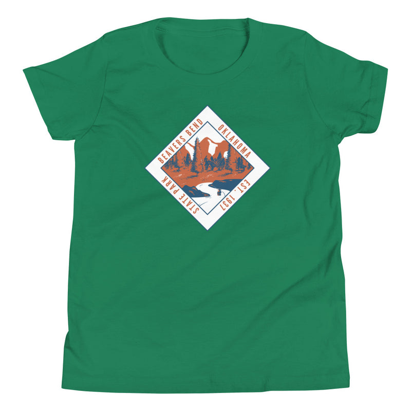 Beavers Bend State Park Youth T-Shirt in Black