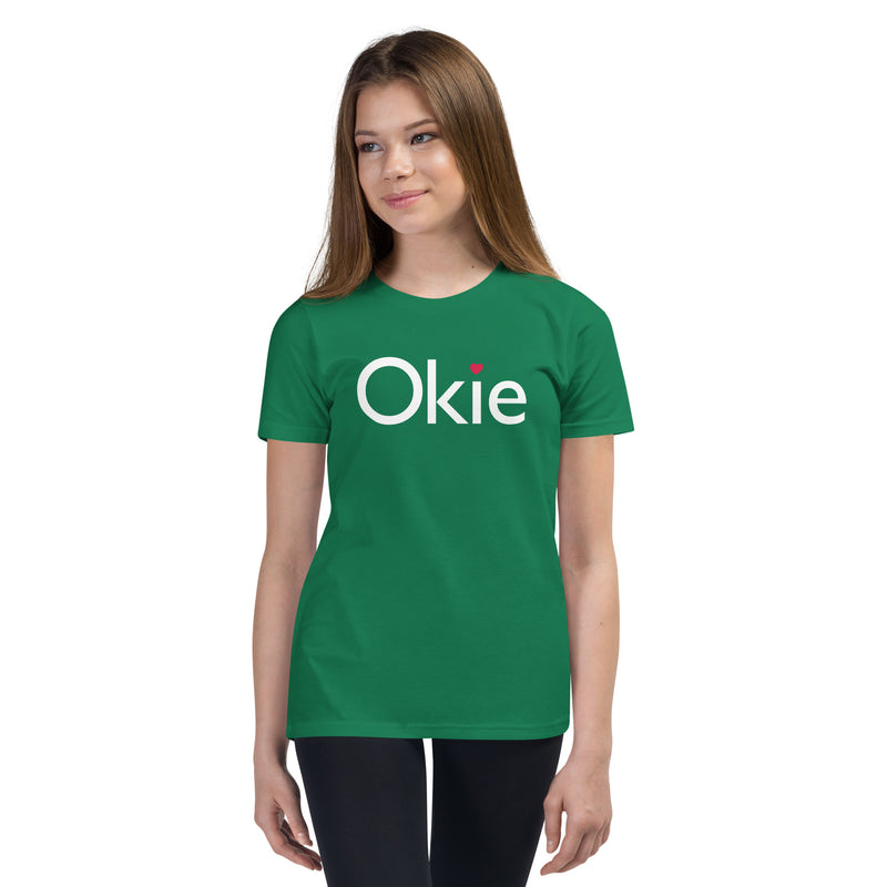Okie Heart Youth T-Shirt in Black