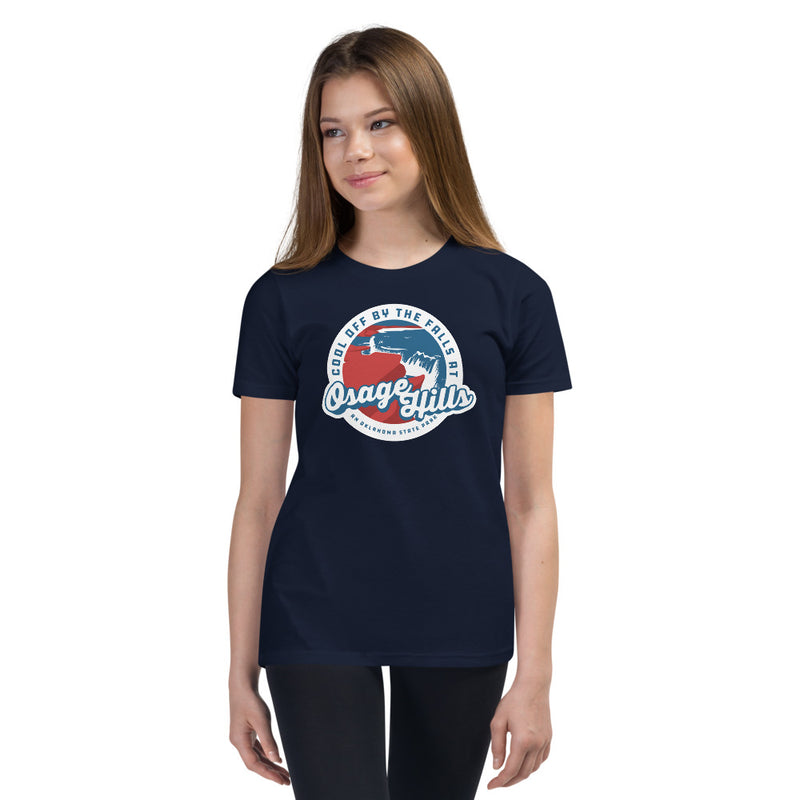 Osage Hills State Park Youth T-Shirt in Black
