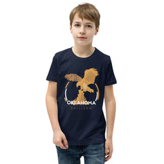Sallisaw, Oklahoma Eagle Youth T-Shirt in Black