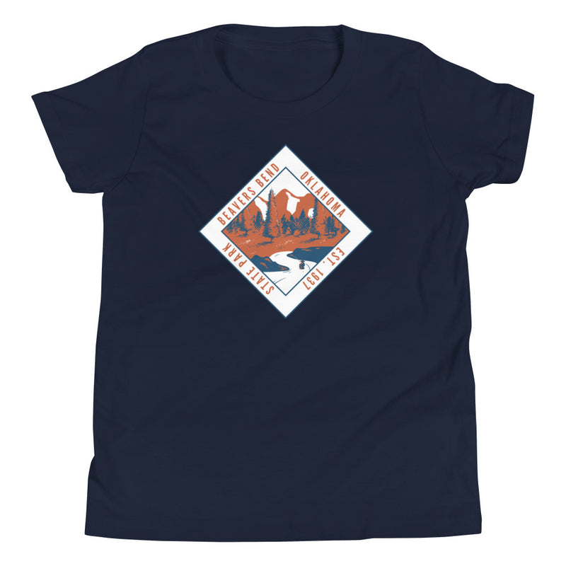 Beavers Bend State Park Youth T-Shirt in Black