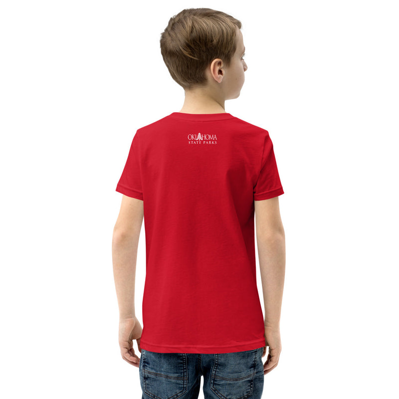 Osage Hills State Park Youth T-Shirt in Black