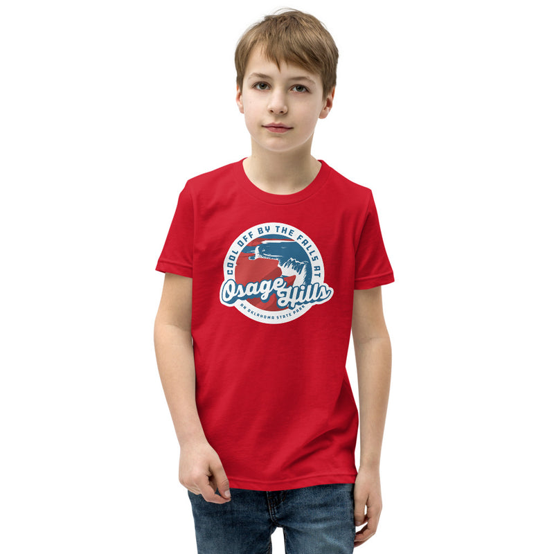 Osage Hills State Park Youth T-Shirt in Black