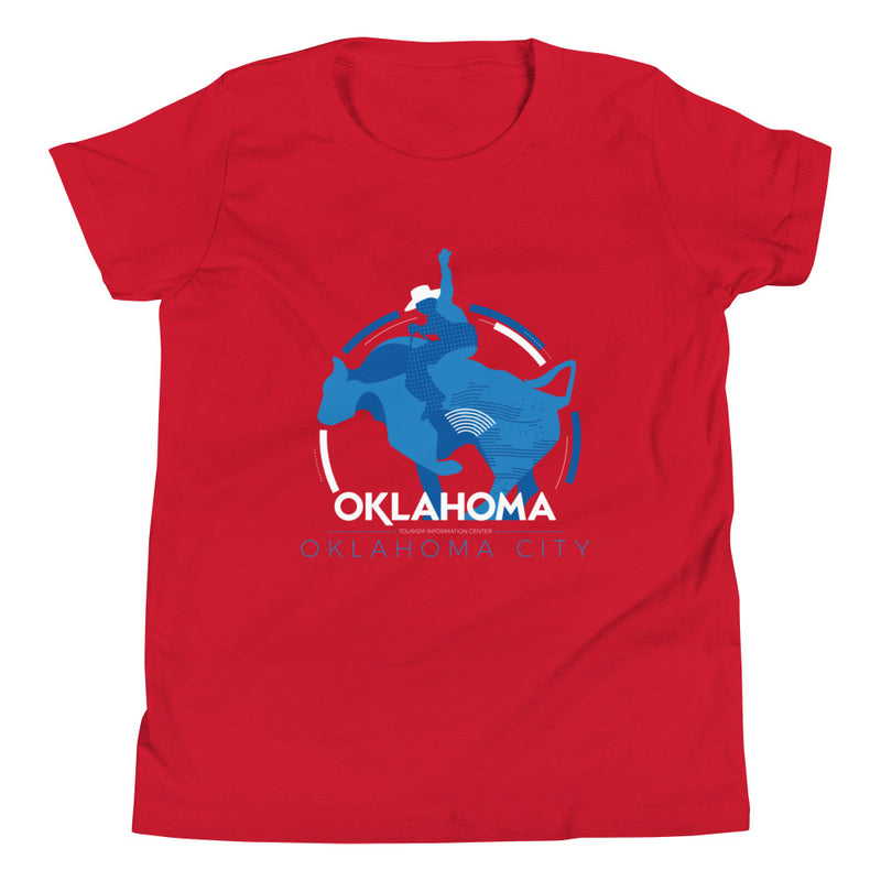 Oklahoma City Bull Rider Youth T-Shirt in Black