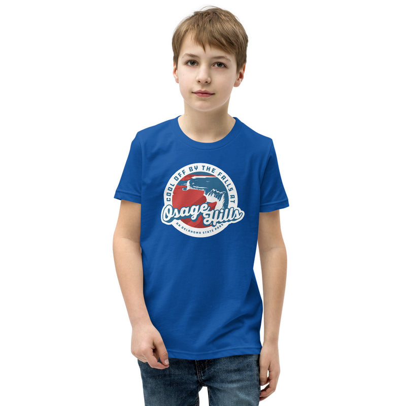 Osage Hills State Park Youth T-Shirt in True Royal Blue