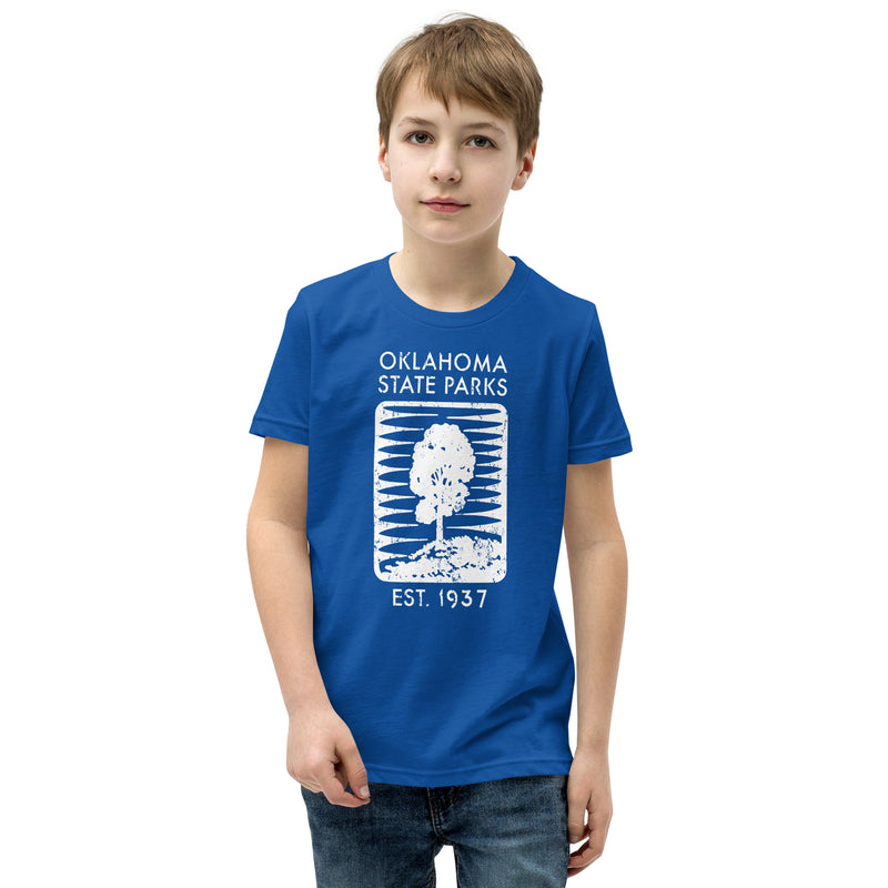 Oklahoma State Parks Youth T-Shirt in Black