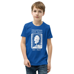 Oklahoma State Parks Youth T-Shirt in Black